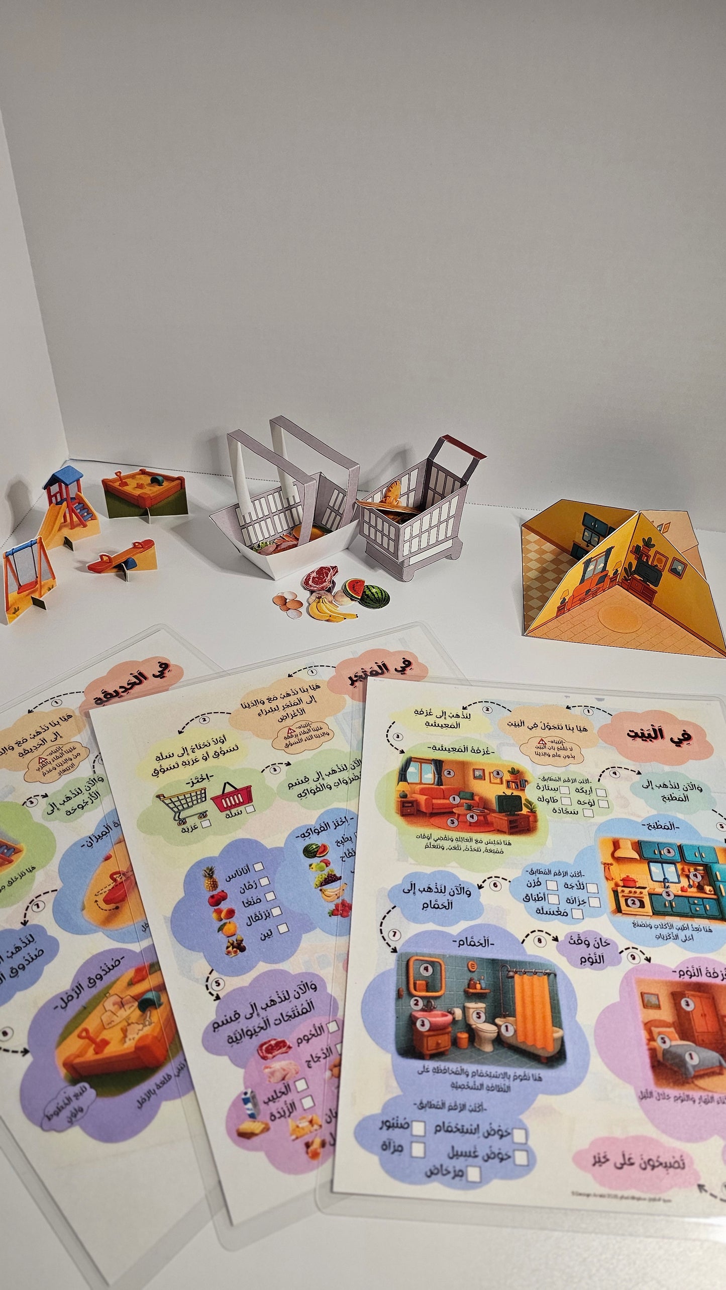 مطبوعات نشاط سلسلة الأماكن للأطفال- Digital Places activity/worksheets for kids